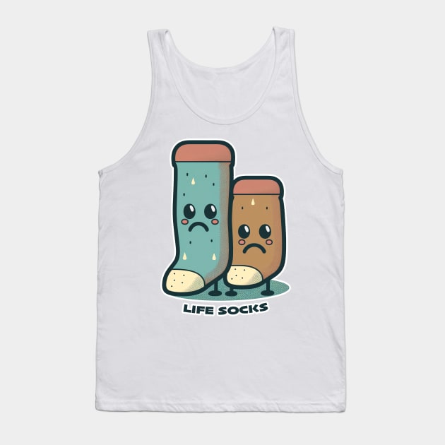 Life Socks Tank Top by aifuntime